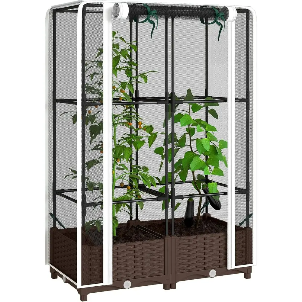Self Watering Planter - Canteiro Elevado com Treliça, Suporte para