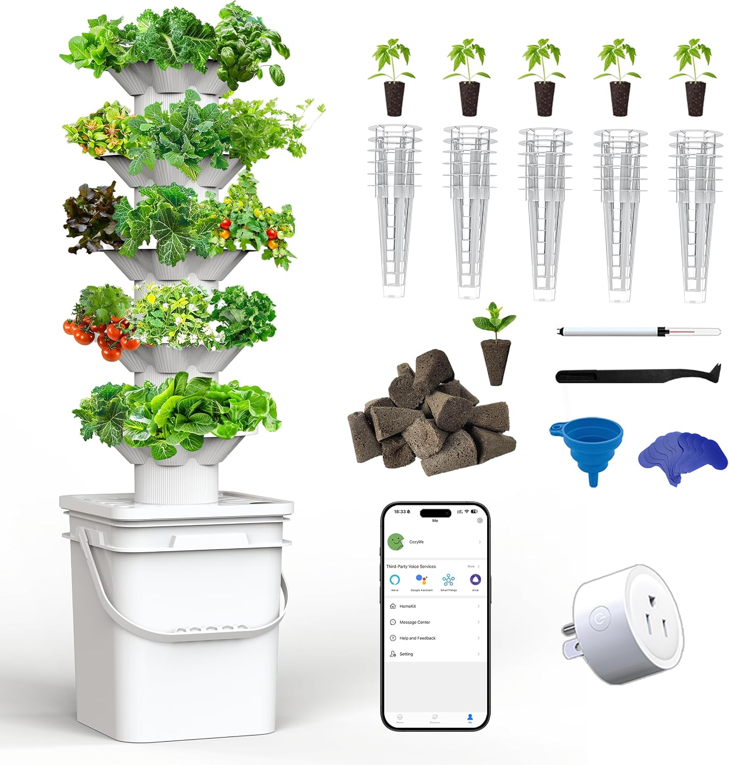 Hydroponic Kit - Kit de Sistema de Cultivo Hidropônico,