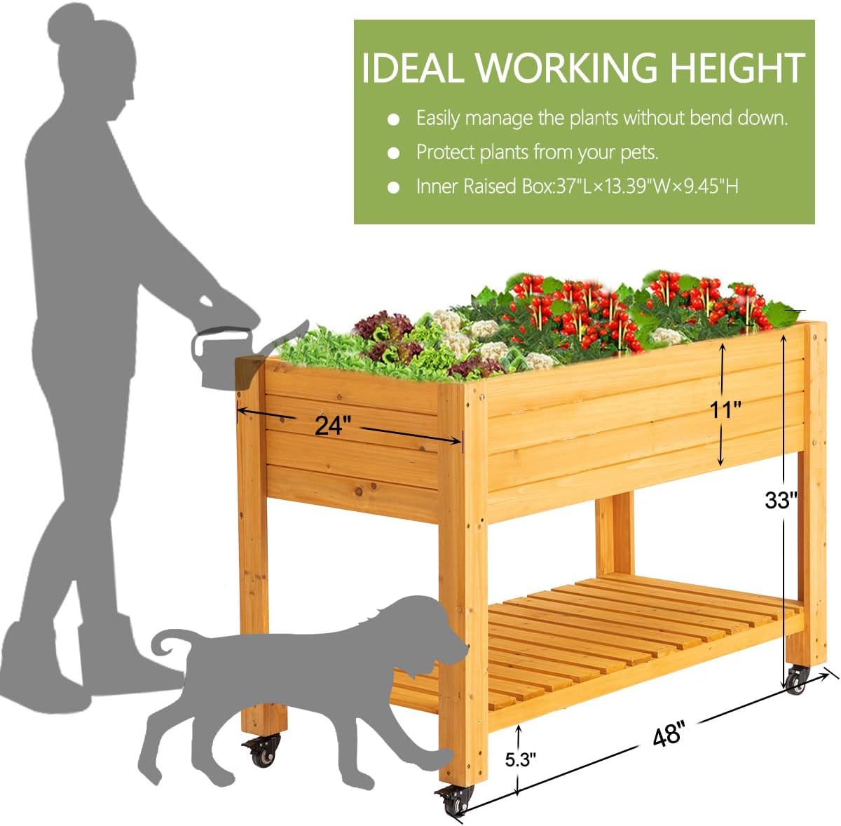 Canteiro Elevado Móvel de Made - Raised Garden Bed avaliação e preço