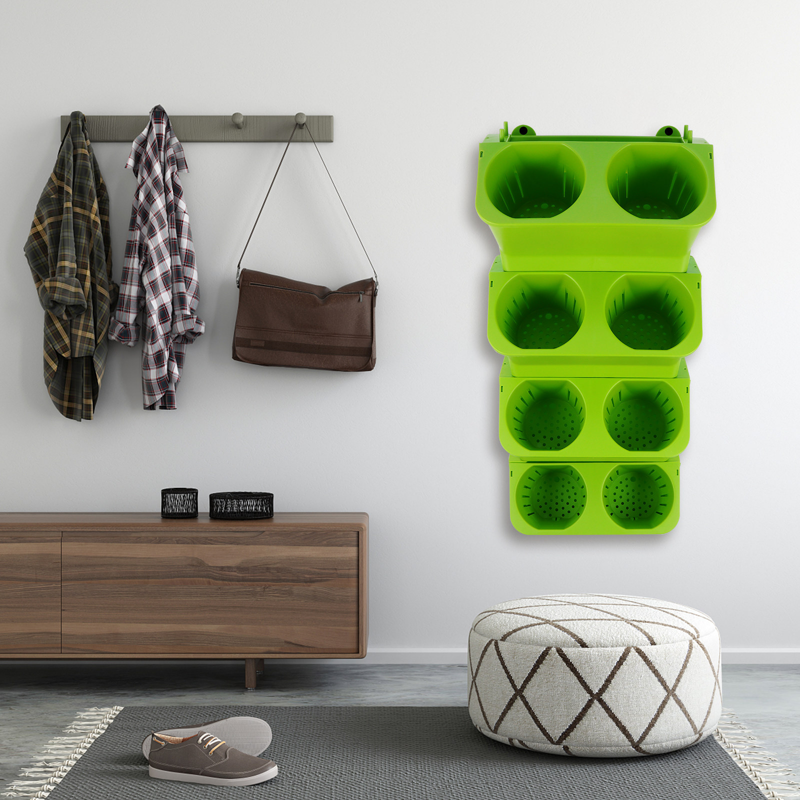 Conjunto de 4 Vasos Verticais  - Self Watering Planter avaliação e preço