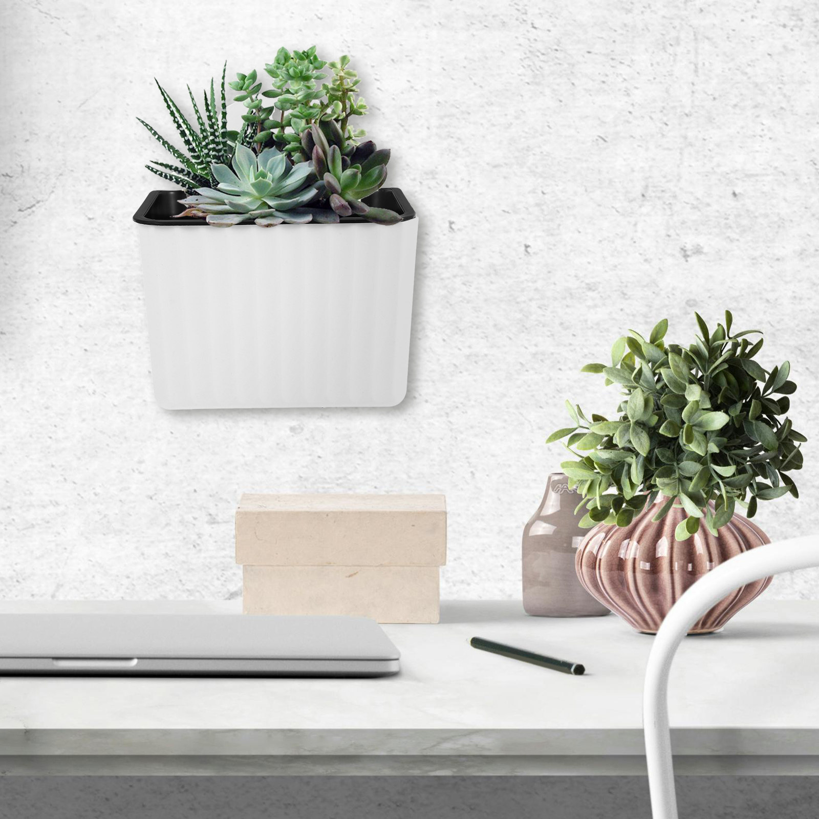 2 Peças de Vasos de Flores par - Self Watering Planter avaliação e preço